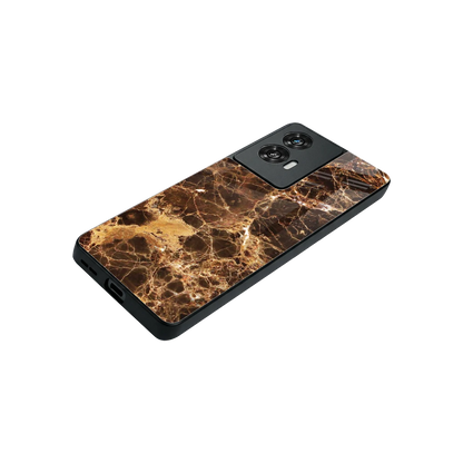 Golden Roots stylish phone case for motorola edge 50 fusion | glossy glass and slim fit