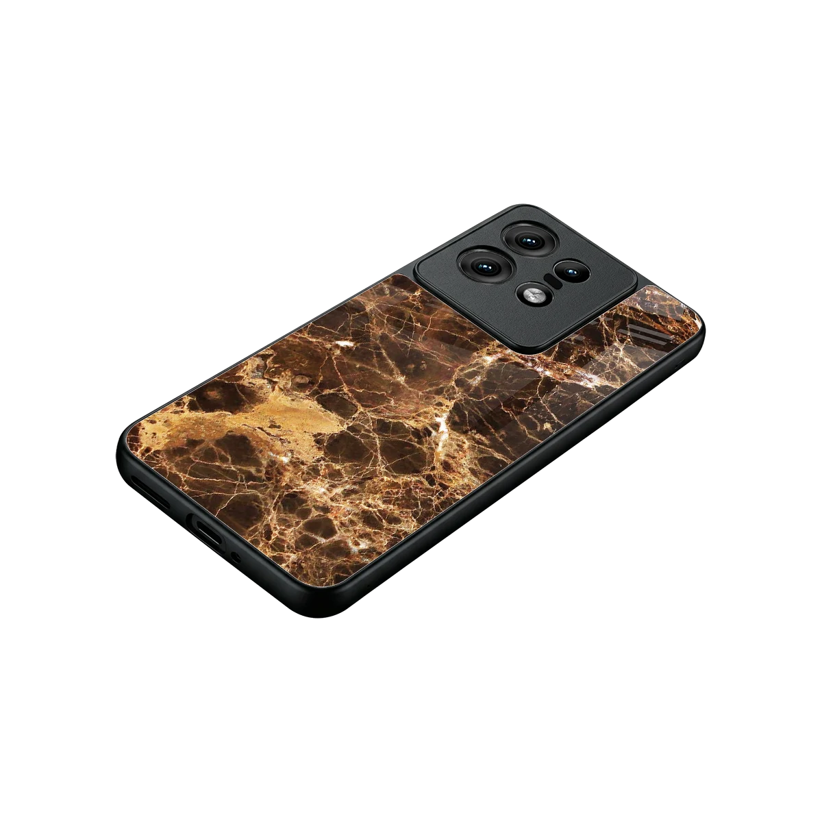 Golden Roots stylish phone case for motorola edge 50 pro | glossy glass and slim fit