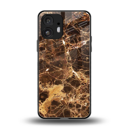 Golden Roots back phone cover | glass case for nothing phone 2