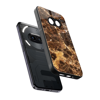 Golden Roots sleek nothing phone 2a cover with tempered glass back and TPU edges
