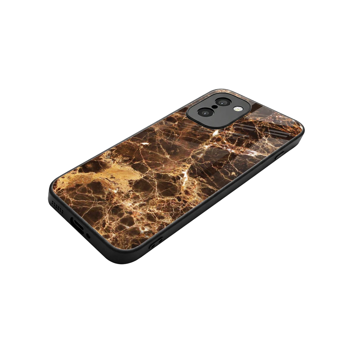 Golden Roots stylish phone case for oneplus 15r | glossy glass and slim fit