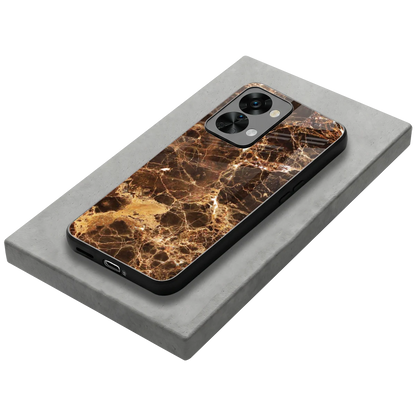Golden Roots stylish phone case for oneplus nord 2t | glossy glass and slim fit