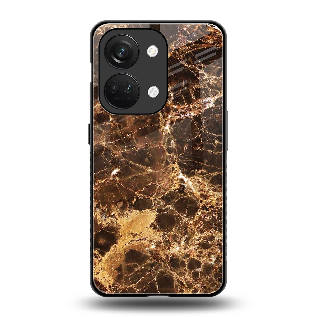 Golden Roots back phone cover | glass case for oneplus nord 3