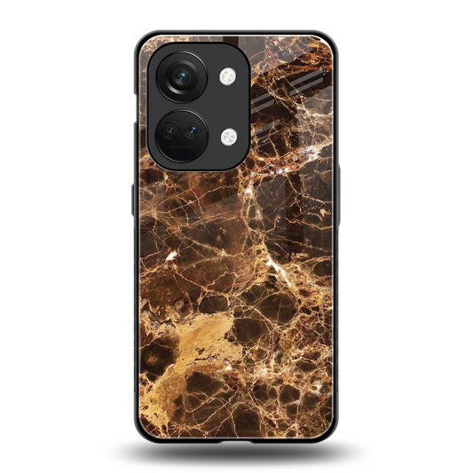 Golden Roots back phone cover | glass case for oneplus nord 3