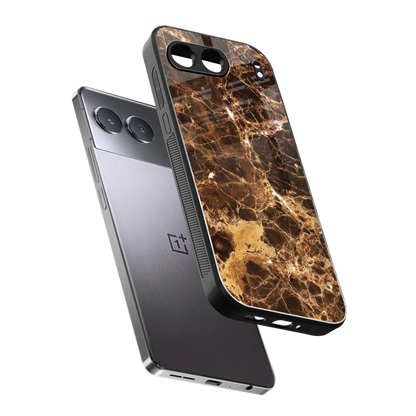 Golden Roots sleek oneplus nord 4 cover with tempered glass back and TPU edges