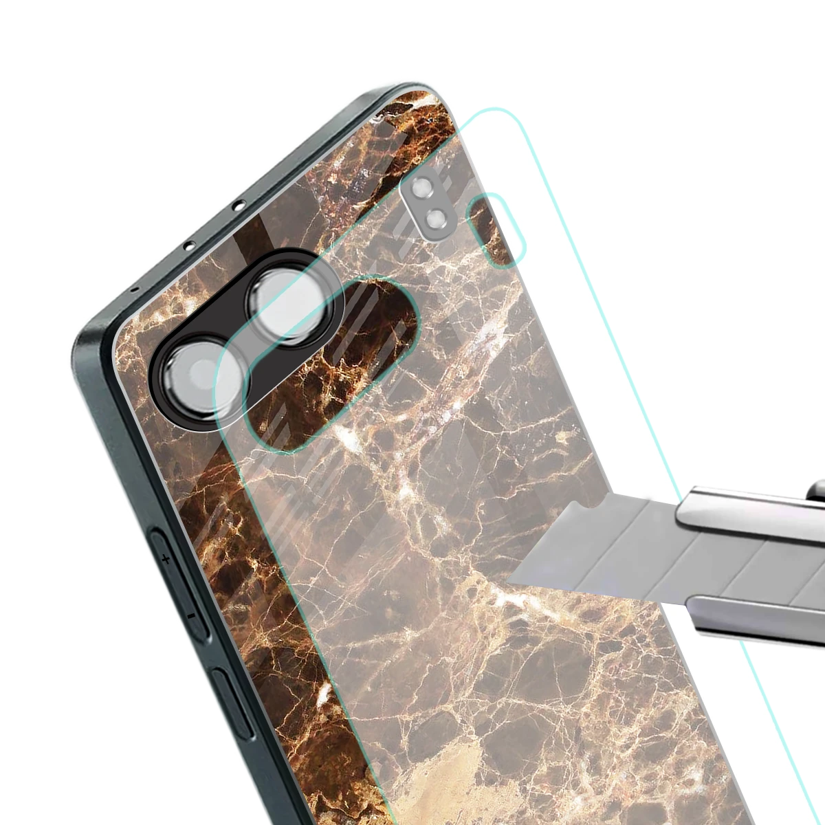 Golden Roots stylish phone case for oneplus nord 4 | glossy glass and slim fit