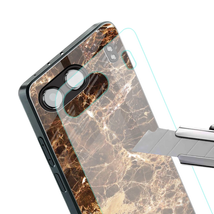 Golden Roots stylish phone case for oneplus nord 4 | glossy glass and slim fit