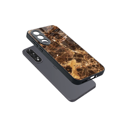 Golden Roots sleek oneplus nord 5 cover with tempered glass back and TPU edges