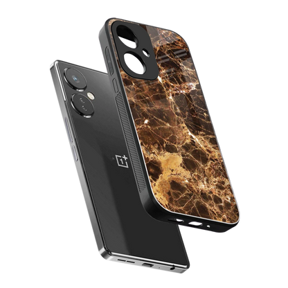 Golden Roots sleek oneplus nord ce 3 cover with tempered glass back and TPU edges