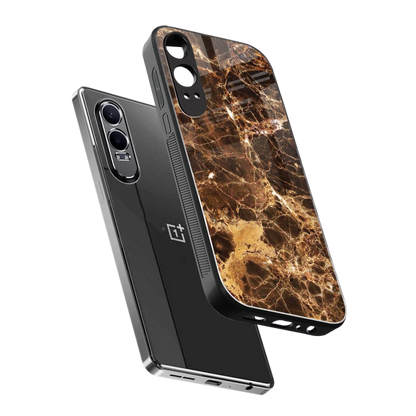 Golden Roots sleek oneplus nord ce 4 lite cover with tempered glass back and TPU edges