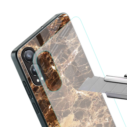 Golden Roots stylish phone case for oneplus nord ce 4 lite | glossy glass and slim fit