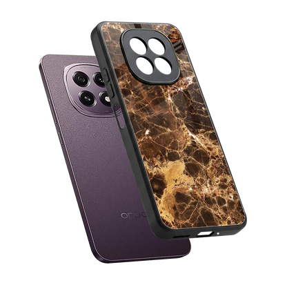 Golden Roots sleek oppo f29 5g cover with tempered glass back and TPU edges