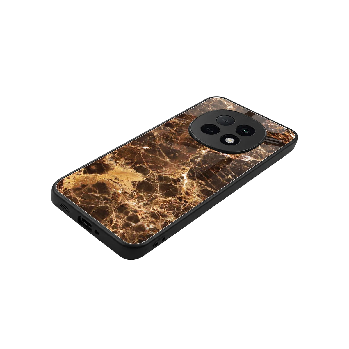 Golden Roots stylish phone case for oppo f29 pro 5g | glossy glass and slim fit