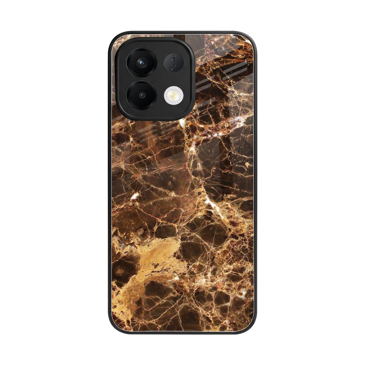 Golden Roots back phone cover | glass case for oppo k13 5g