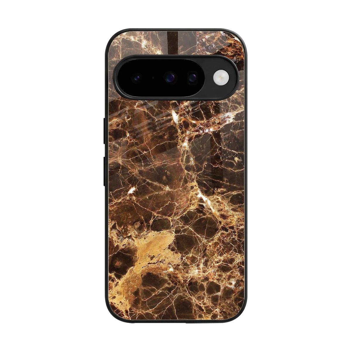 Golden Roots back phone cover | glass case for google pixel 10