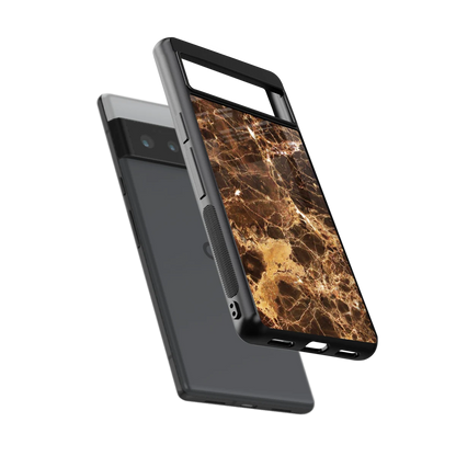 Golden Roots sleek google pixel 6 pro cover with tempered glass back and TPU edges