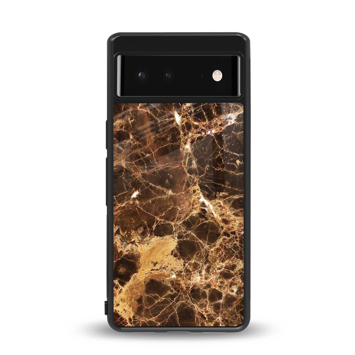 Golden Roots back phone cover | glass case for google pixel 6