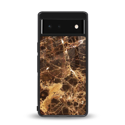 Golden Roots back phone cover | glass case for google pixel 6