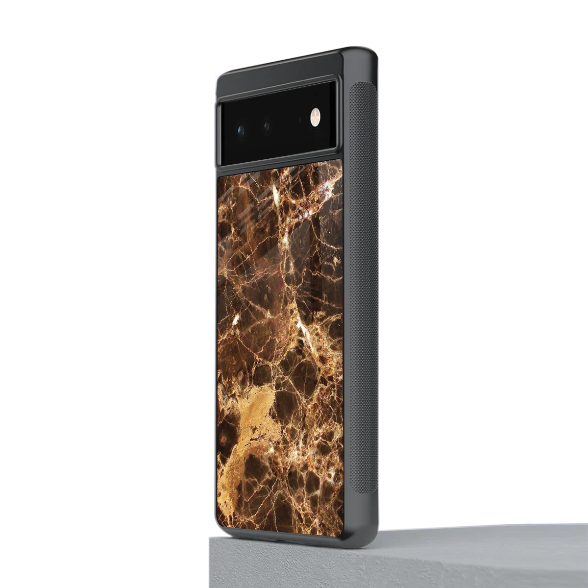 Golden Roots stylish phone case for google pixel 6 | glossy glass and slim fit