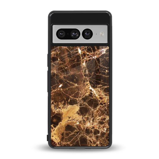 Golden Roots back phone cover | glass case for google pixel 7 pro