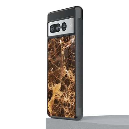 Golden Roots stylish phone case for google pixel 7 pro | glossy glass and slim fit