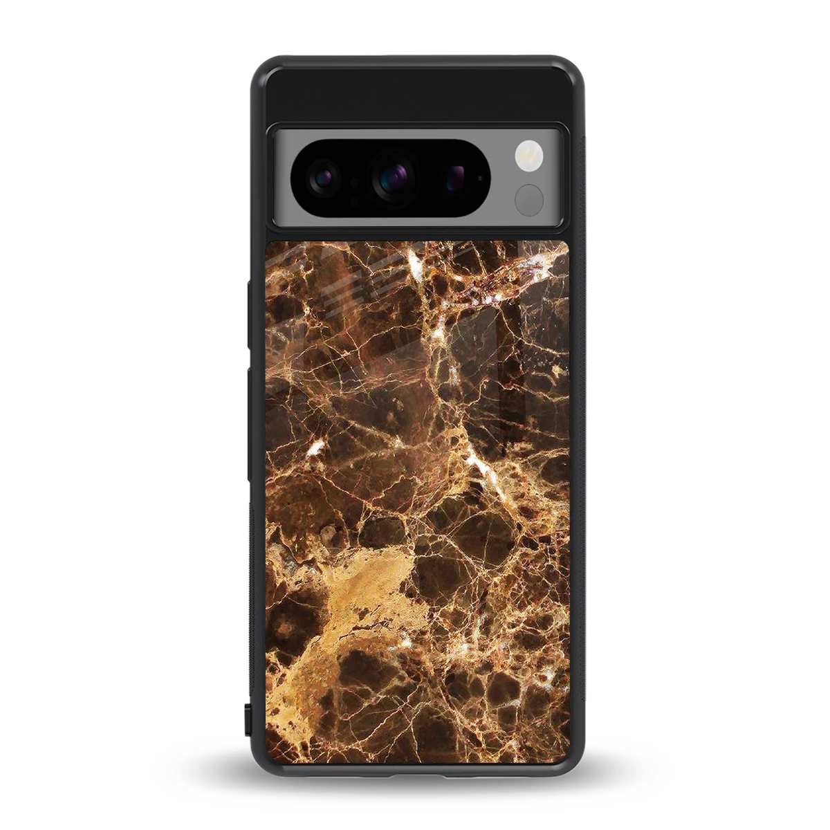 Golden Roots back phone cover | glass case for google pixel 8 pro