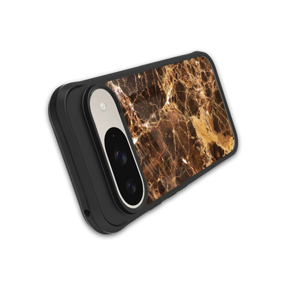 Golden Roots stylish phone case for google pixel 9 | glossy glass and slim fit