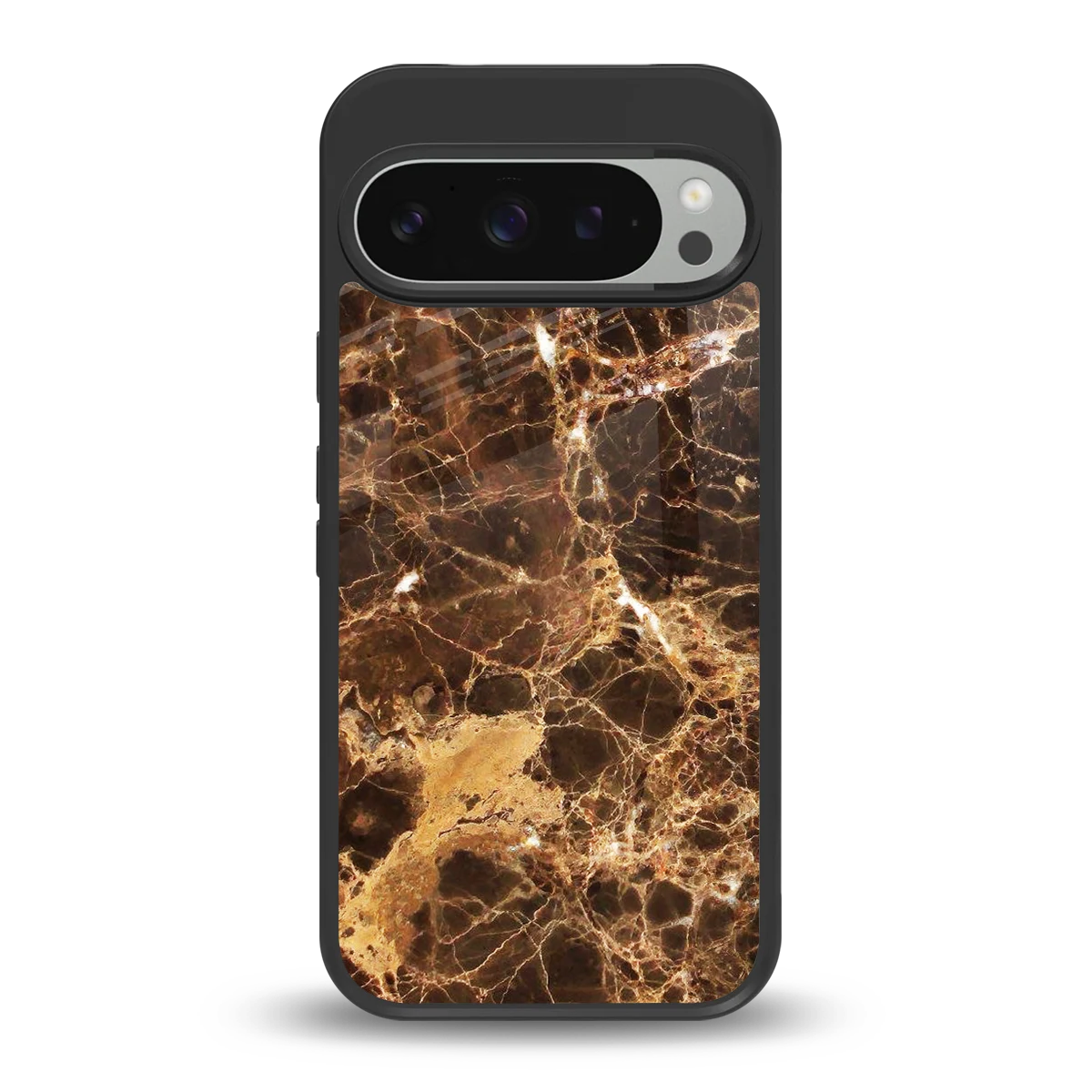 Golden Roots back phone cover | glass case for google pixel 9 pro