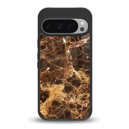 Golden Roots back phone cover | glass case for google pixel 9 pro