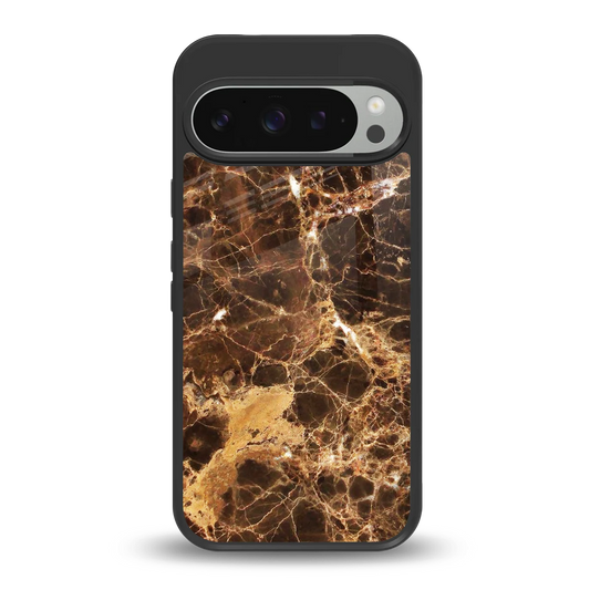 Golden Roots back phone cover | glass case for google pixel 9 pro xl