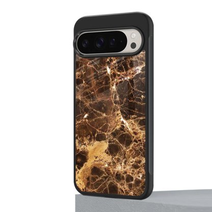 Golden Roots google pixel 9 pro mobile cover | shockproof glass phone case
