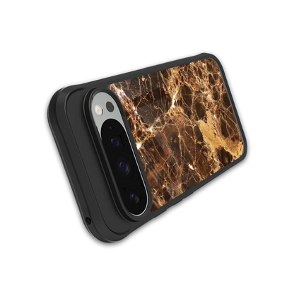 Golden Roots stylish phone case for google pixel 9 pro xl | glossy glass and slim fit