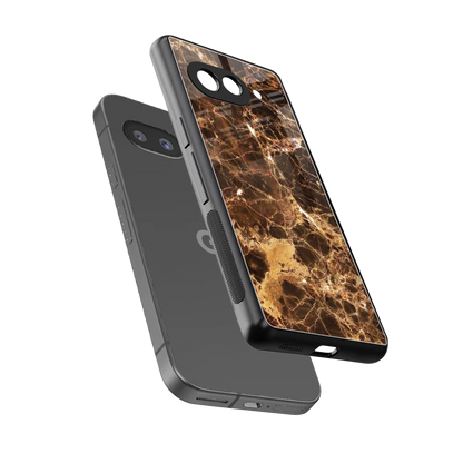 Golden Roots sleek google pixel 10a cover with tempered glass back and TPU edges
