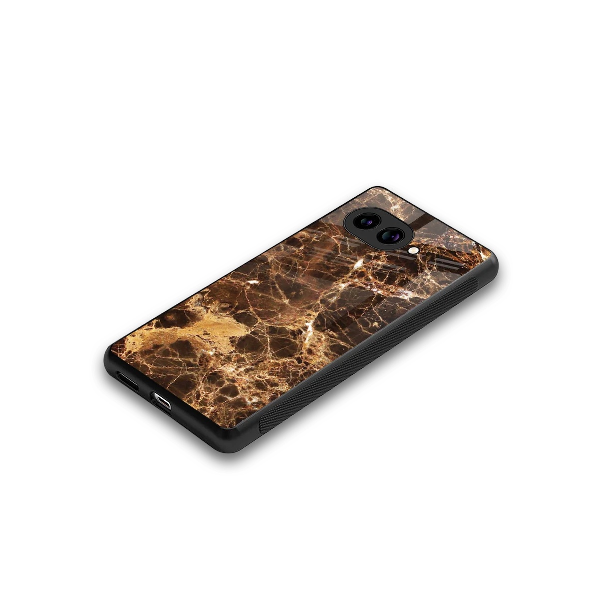 Golden Roots stylish phone case for google pixel 10a | glossy glass and slim fit