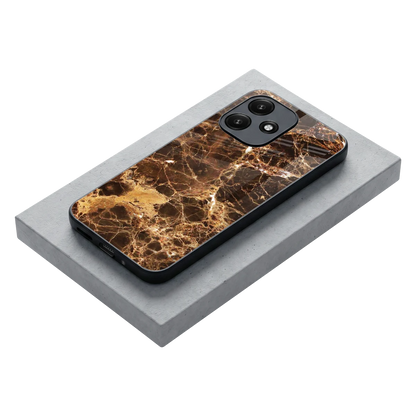 Golden Roots stylish phone case for redmi 12 5g | glossy glass and slim fit