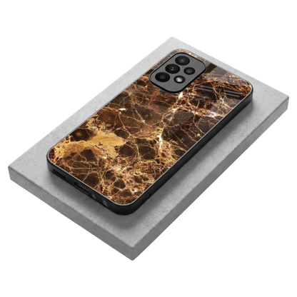 Golden Roots stylish phone case for samsung galaxy a23 | glossy glass and slim fit