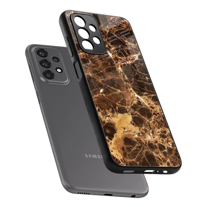 Golden Roots sleek samsung galaxy a23 cover with tempered glass back and TPU edges