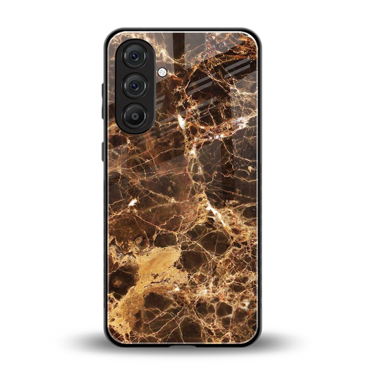 Golden Roots back phone cover | glass case for samsung galaxy m36 5g