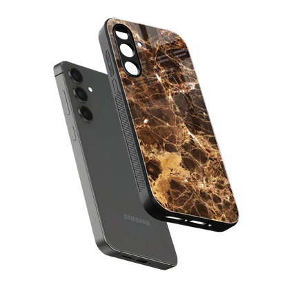 Golden Roots sleek samsung galaxy m34 5g cover with tempered glass back and TPU edges