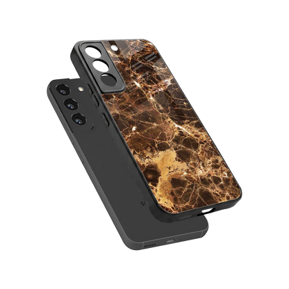 Golden Roots sleek samsung galaxy s22 cover with tempered glass back and TPU edges
