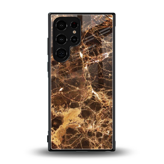 Golden Roots back phone cover | glass case for samsung galaxy s24 ultra