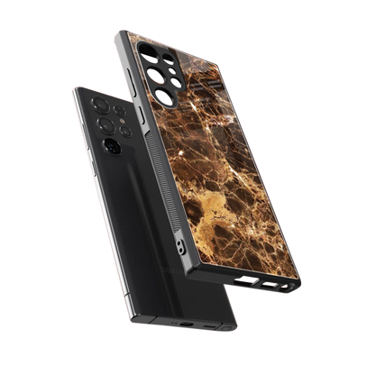 Golden Roots sleek samsung galaxy s23 ultra cover with tempered glass back and TPU edges