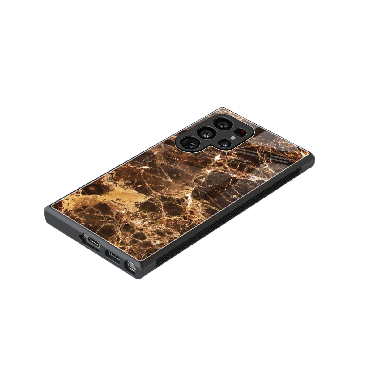 Golden Roots stylish phone case for samsung galaxy s23 ultra | glossy glass and slim fit