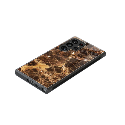 Golden Roots stylish phone case for samsung galaxy s23 ultra | glossy glass and slim fit