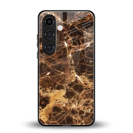 Golden Roots back phone cover | glass case for samsung galaxy s24