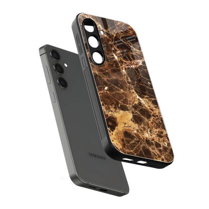 Golden Roots sleek samsung galaxy s24 plus cover with tempered glass back and TPU edges