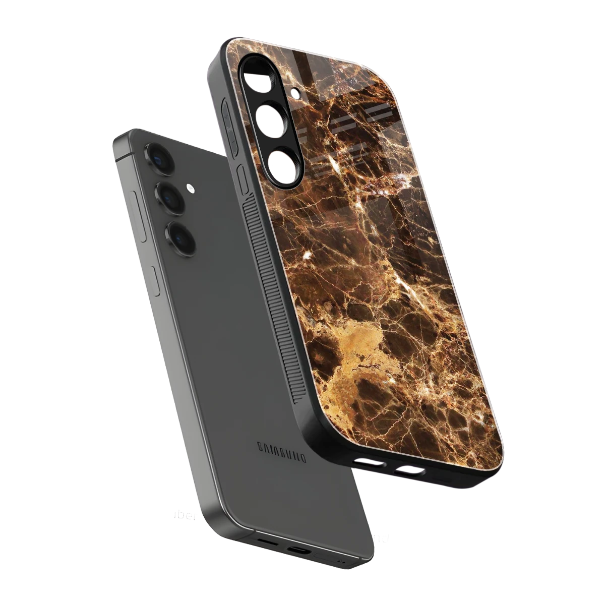 Golden Roots sleek samsung galaxy s23 plus cover with tempered glass back and TPU edges