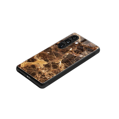 Golden Roots stylish phone case for samsung galaxy s25 | glossy glass and slim fit