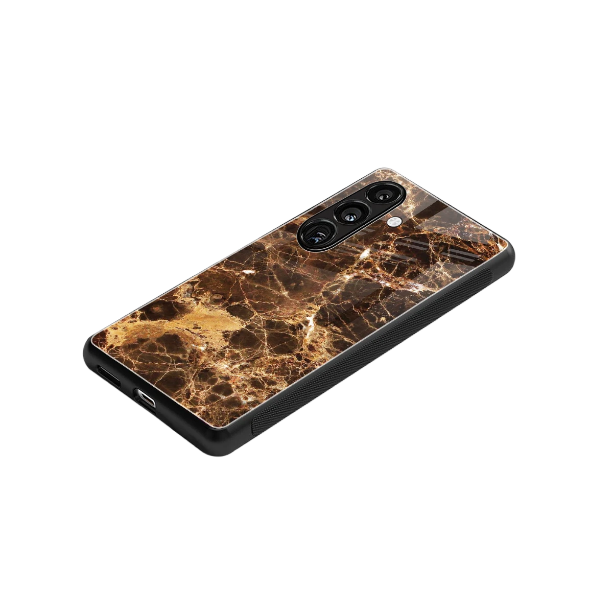 Golden Roots stylish phone case for samsung galaxy s24 | glossy glass and slim fit