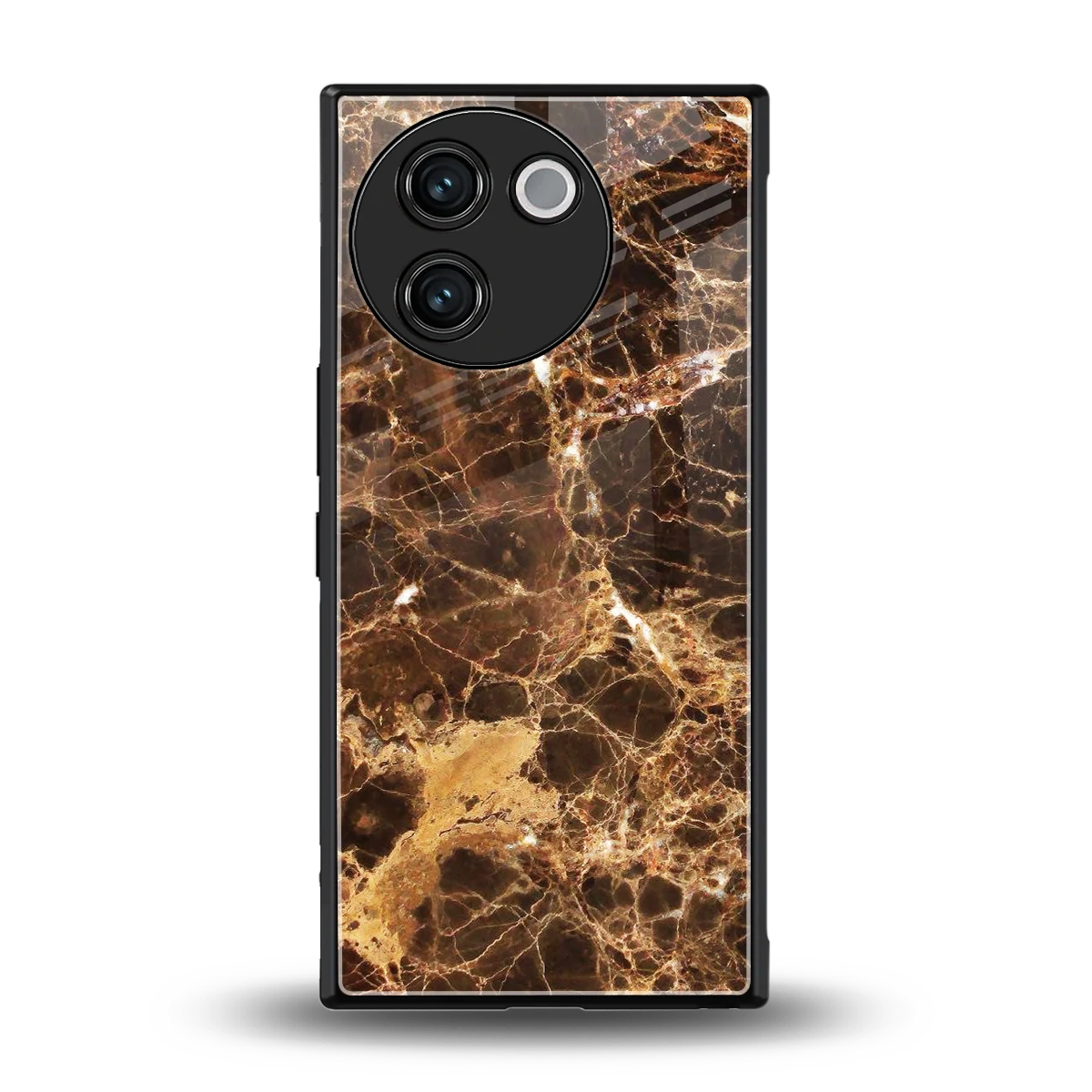 Golden Roots back phone cover | glass case for vivo v30e